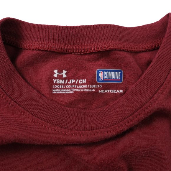 Cleveland Cavaliers Under Armour Heat Gear Combine Loose Youth Small YSM T Shirt - Picture 7 of 10